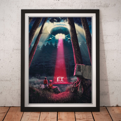 Cuadro Peliculas - E. T. Extraterrestre / Fan Art