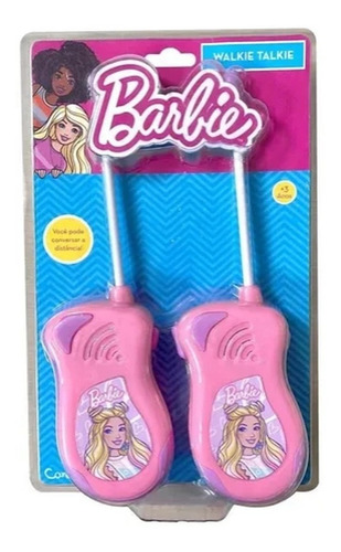 Walkie Talkie Infantil Barbie 5 Metros Candide