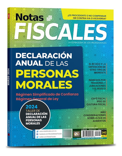 Revista Notas Fiscales 340 Marzo 2024 Formato Impreso