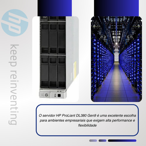 Servidor Hp Proliant Dl380 Gen9 Cpu Intel Xeon E5 2673 V3 12