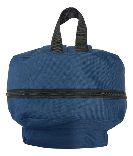 Mochila Escolar Rock Metallica Color Azul Marino Diseño De La Tela Liso