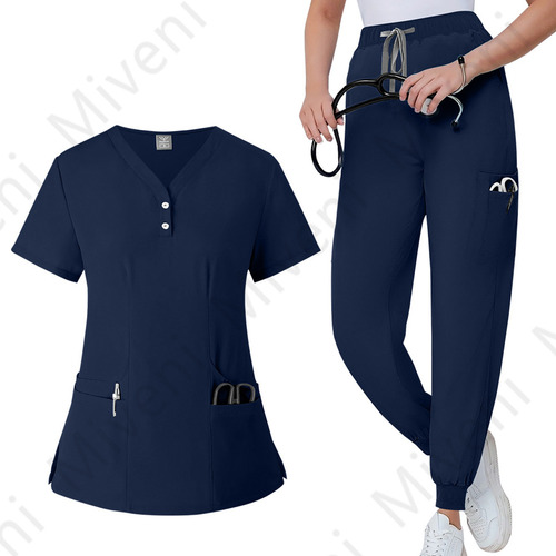 Pijama Quirúrgica Scrub Jogger Uniforme Antifluido Miveni