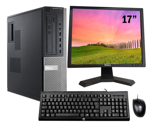 Cpu Dell 7010 Core I5 3ªg 8gb 120gb Wifi + Monitor 17'