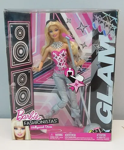 Barbie Fashionista Hollywood Divas Glam e Barbie Quero Ser Rockstar, Brinquedo Barbie Usado 89462669