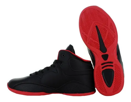 Charly Bota Basketball Polipiel Negro Rojo Hombre