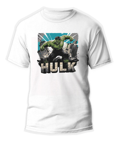Playera Unisex De Hulk Avengers Ciudad