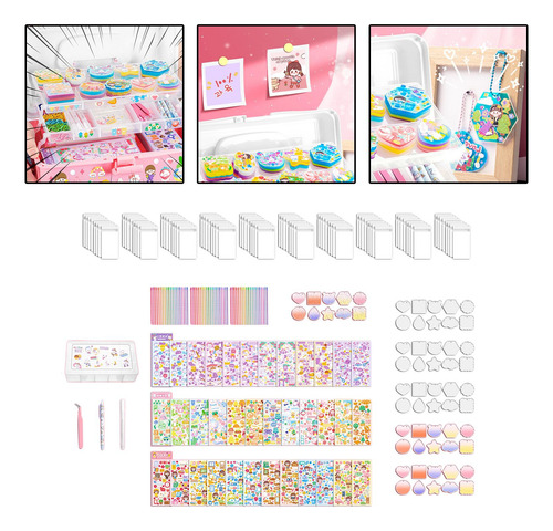 Juego De Pegatinas Para Tarjetas, Kit Decorativo 60 Piezas