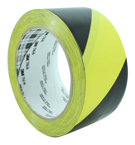 Cinta Vinil Señalización Amarillo-negro 3m 766 51mm 20400260