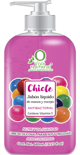 Jabón Líquido Para Manos Y Cuerpo Chicle Small 480ml