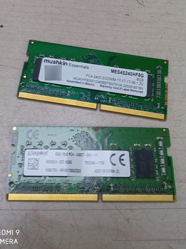 Memoria Ram Notebook Ddr4 8gb 2400mhz Pc4-2400t (Usado)