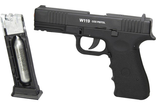 Pistola De Pressão Wingun W119 Slide Metal Co2 4,5mm