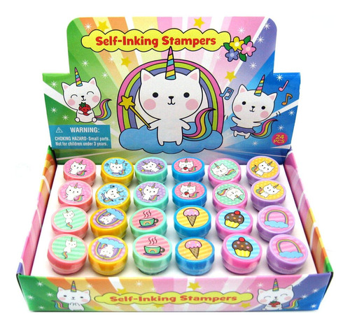 Tinymills 24 Piezas De Sellos De Unicornio Para Niños, Reg.