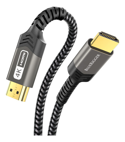 Bluerigger Cable Hdmi 4k (25 Ft/7m) Trenzado Ultra Hd 4k