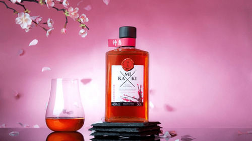 Whisky Japones Kamiki Sakura Wood 500ml En Estuche 48%alc
