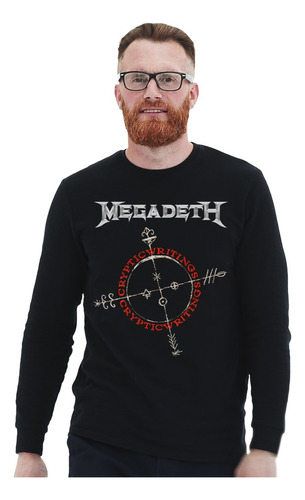 Polera Ml Megadeth Cryptic Writings Metal Impresión Directa