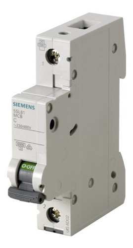 Interruptor Termomagnético Para Riel Din 1 Polo 8 A Siemens