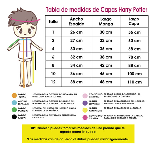 Disfraz Capa Harry Halloween Cosplay Ravenclaw Potter Niños Con Capucha + Kit Corbata Lentes Varita De Luz Bufanda