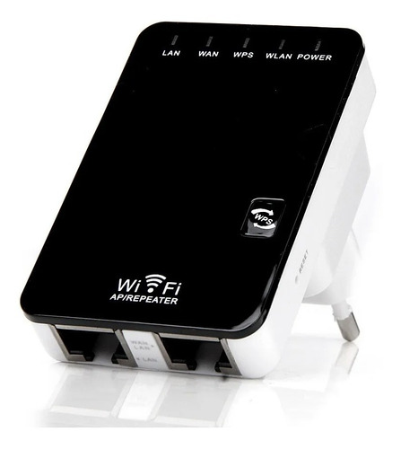 Mini amplificador de señal WiFi inalámbrico de 300 Mbps, color negro, 110 V/220 V