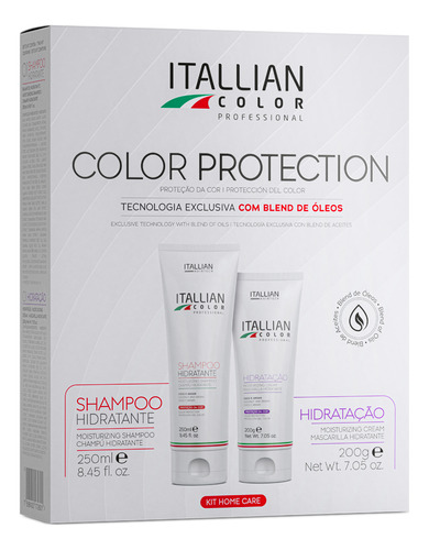 Kit Home Care Itallian Color Shampoo 250ml E Hidratação 200g