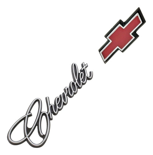 Emblema Chevrolet Opala Manuscrito C/ Gravatinha 75/79 Tampa