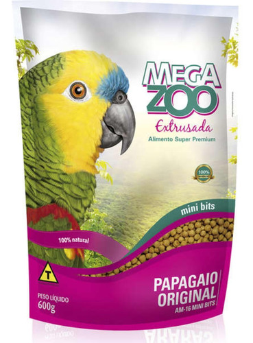 Megazoo Extrusada Papagaios Minibites Am-16 1,2kg