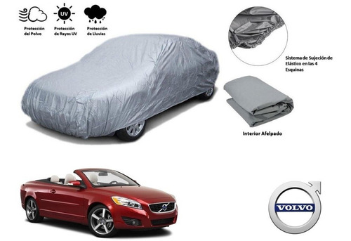 Cubierta Funda Cubre Auto Afelpada Volvo C70 2011 A 2015