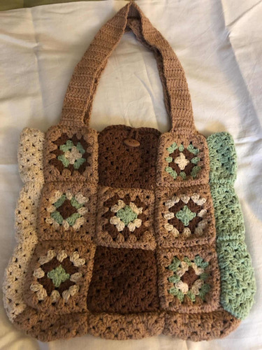 Bolso Cartera Tejido En Crochet