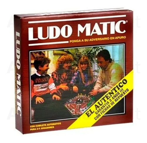 Juego Mesa Ludo Matic Habano Auténtico Cubilete Automático