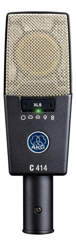 Microfone AKG C414 Condensador Cardioide cor dark gray/silver