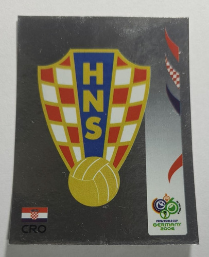 Figurinha 398 Croacia Copa 2006 Panini Brilhante