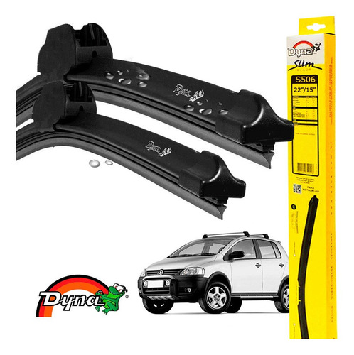 Kit Limpador Parabrisas Vw Crossfox 2004 A 2009  Original