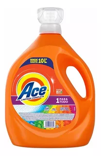 Detergente Líquido Ace Limpieza Completa 1 Para Todo Ropa Blanca Y De Color 5l