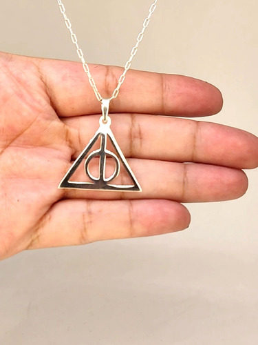 Imagen 4 de 7 de Harry Potter, Reliquias De La Muerte Cadena 50 Cm. Plata 980