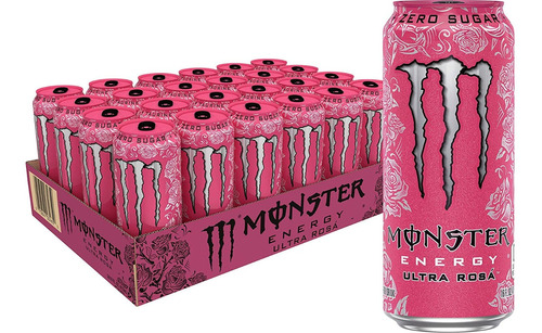 Monster Energy Bebida Energetica (paq. De 24) Ultra Rosa