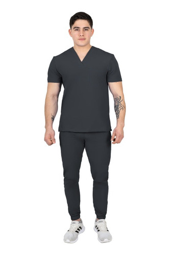 Pijama Medico Quirurgica Jogger Hombre Gris