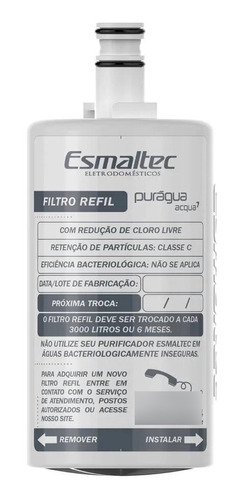 Filtro Refil Vela Para Purificador Esmaltec Acqua 7 Original