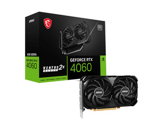 Tarjeta de video Nvidia MSI Ventus 2X GeForce RTX 40 Series RTX 4060 GeForce RTX 4060 VENTUS 2X BLACK 8G OC Black OC Edition 8GB