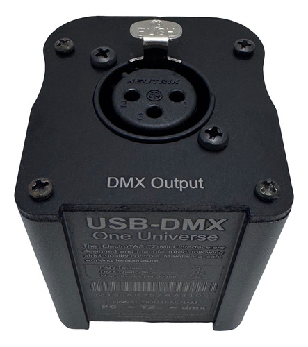 Controlador Dj Electrotas Tz-mini Negro De 512 Canales