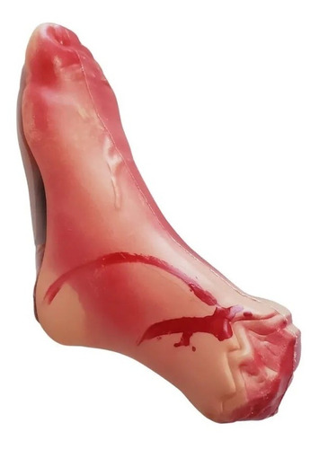 Imagem 6 de 6 de Kit 2 Pés Falso De Plástico Rígido + Sangue Falso Brinde