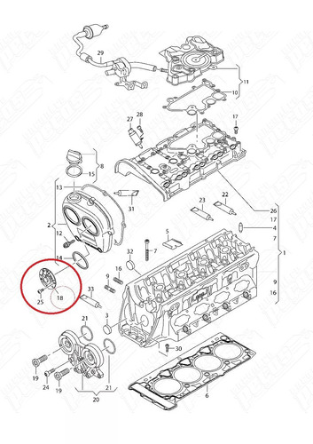 Sensor Imã Ajustador Eixo Comando Audi A6 2.0 Tfsi 2009-2010
