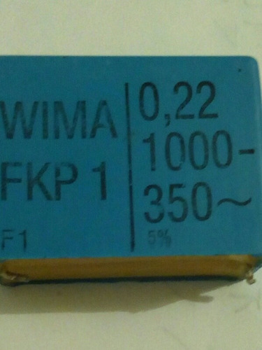 Condensador 0,22 1000v - 350v