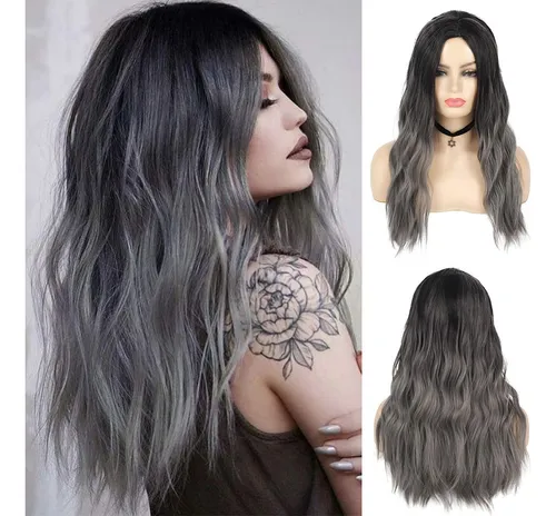 Grey wig ombre discount