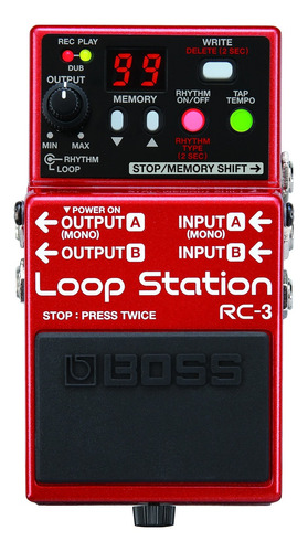 Pedal Efecto Guitarra Electrica Boss Rc3 Loop Station