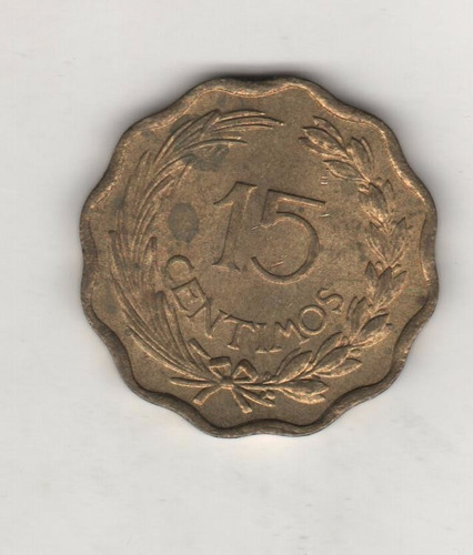 Paraguay Moneda De 15 Céntimos Año 1953 Km 26 - Vf+