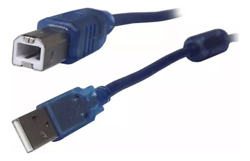 Cable Para Impresora Mallado Con Filtro Usb A/b 3 Metros