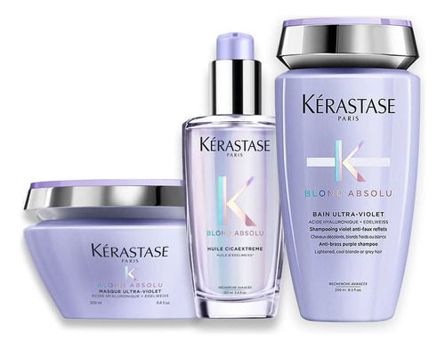 Kit Shampoo Kerastase Blond Absolu Bain Ultra Violet  250 Ml