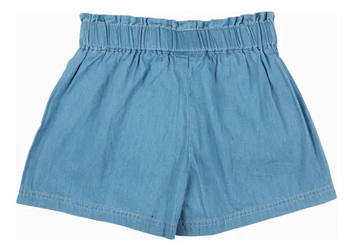 Short Niña Elsa Frozen Celeste Disney