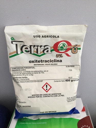 400gr Terra Cu Oxitetraciclina Bactericida Agrícola (1 Pzas)