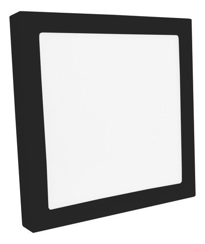 Painel Plafon Sobrepor Preto 36w Luminaria Led 40x40 Save