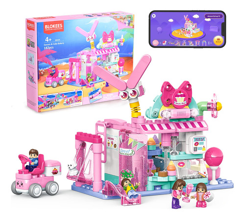 Blokees Stem 3-in-1 Building Toys Para Niñas, Panadería Swee